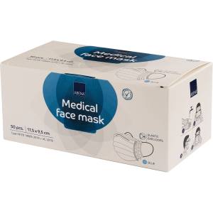 Masca medicala ABENA, in 3 straturi, cu risc redus de alergii, 50buc