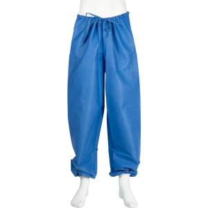 ABENA Pantalon medical Clean Air, extra soft, antistatic, albastru, cu mansete
